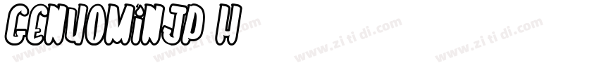 GenYoMinJP H字体转换